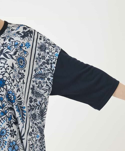 HIROKO BIS / ヒロコビス チュニック | フラワープリントチュニックカットソー /洗濯機で洗える | 詳細18