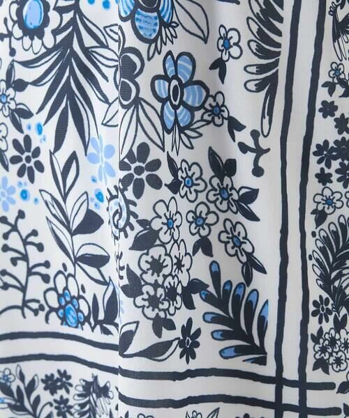 HIROKO BIS / ヒロコビス チュニック | フラワープリントチュニックカットソー /洗濯機で洗える | 詳細20