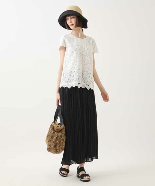 HIROKO BIS / ヒロコビス カットソー | フラワーデコ刺繍ブラウス /洗える | 詳細11