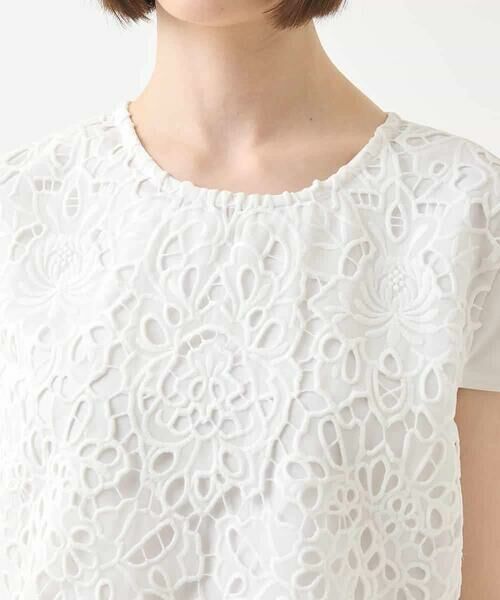 HIROKO BIS / ヒロコビス カットソー | フラワーデコ刺繍ブラウス /洗える | 詳細3
