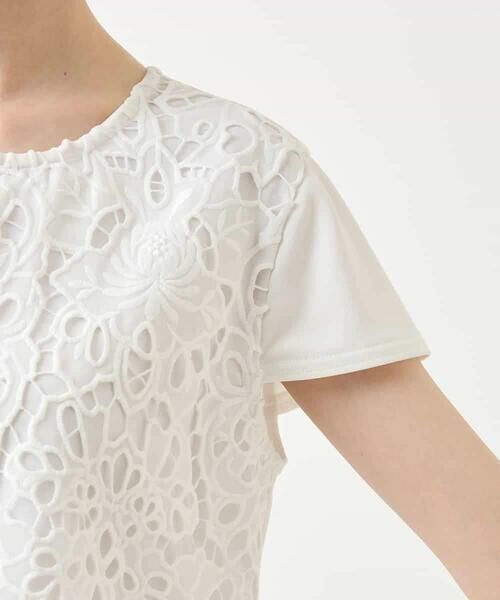 HIROKO BIS / ヒロコビス カットソー | フラワーデコ刺繍ブラウス /洗える | 詳細5
