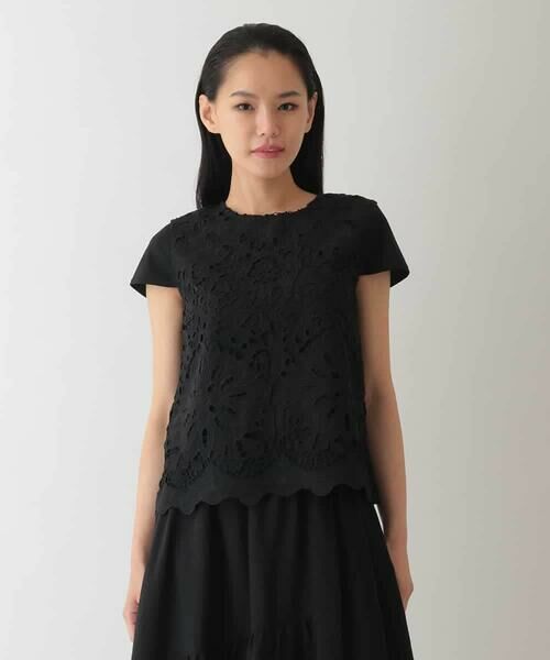 HIROKO BIS / ヒロコビス カットソー | フラワーデコ刺繍ブラウス /洗える | 詳細12