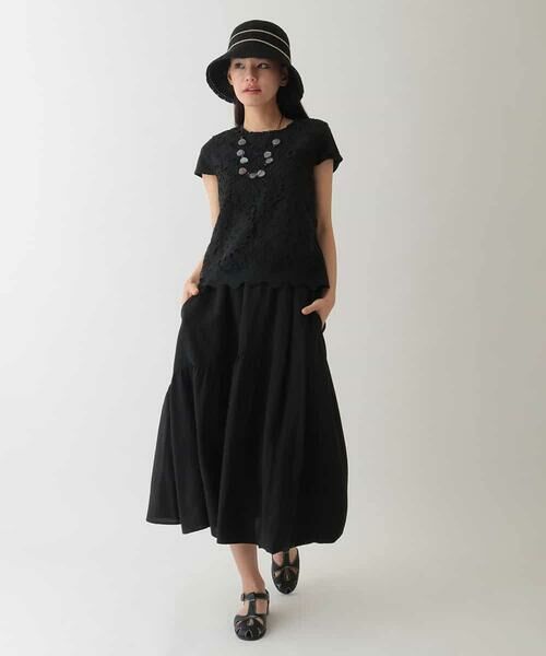 HIROKO BIS / ヒロコビス カットソー | フラワーデコ刺繍ブラウス /洗える | 詳細21