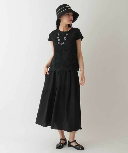 HIROKO BIS / ヒロコビス カットソー | フラワーデコ刺繍ブラウス /洗える | 詳細22