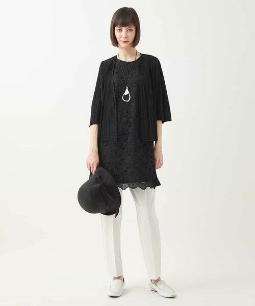 HIROKO BIS / ヒロコビス チュニック | カットワークデコ刺繍チュニック /洗える | 詳細12