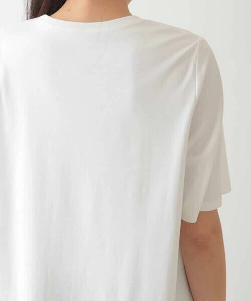 HIROKO BIS / ヒロコビス チュニック | ストライプドットイレギュラーヘムカットソー /洗える | 詳細4