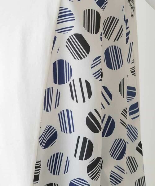 HIROKO BIS / ヒロコビス チュニック | ストライプドットイレギュラーヘムカットソー /洗える | 詳細7