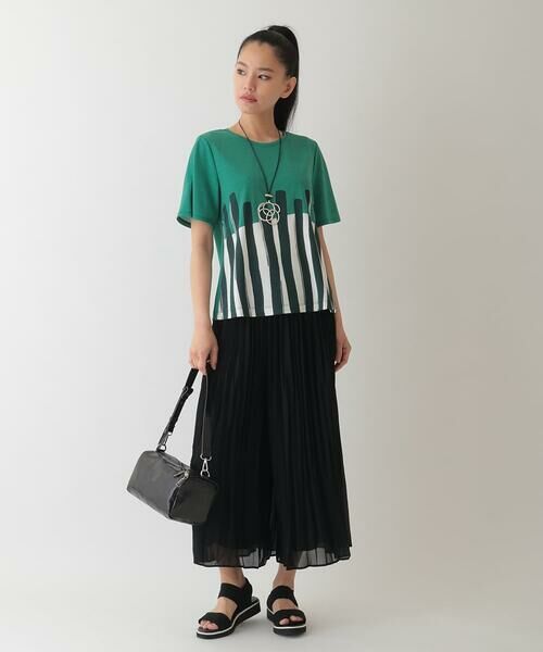 HIROKO BIS / ヒロコビス その他パンツ | ジョーゼットプリーツワイドパンツ /洗える | 詳細10