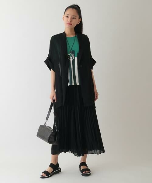 HIROKO BIS / ヒロコビス その他パンツ | ジョーゼットプリーツワイドパンツ /洗える | 詳細11