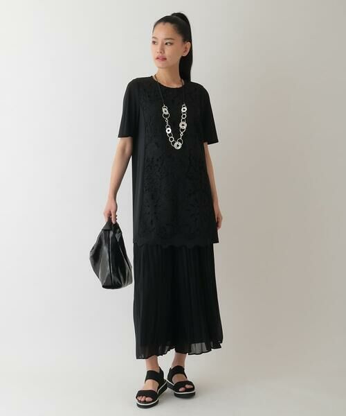 HIROKO BIS / ヒロコビス その他パンツ | ジョーゼットプリーツワイドパンツ /洗える | 詳細12