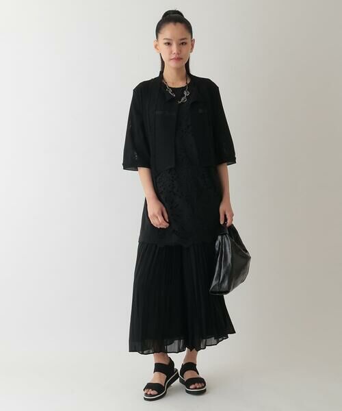 HIROKO BIS / ヒロコビス その他パンツ | ジョーゼットプリーツワイドパンツ /洗える | 詳細13