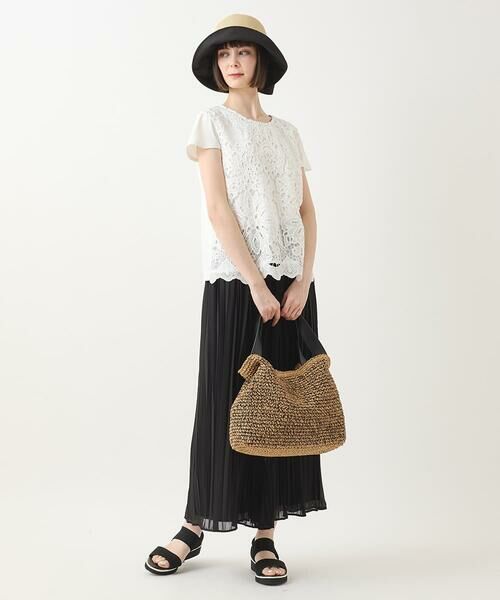 HIROKO BIS / ヒロコビス その他パンツ | ジョーゼットプリーツワイドパンツ /洗える | 詳細8