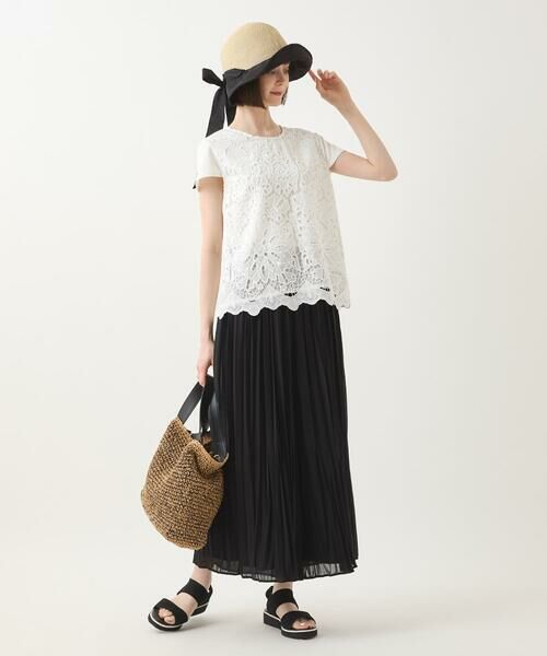 HIROKO BIS / ヒロコビス その他パンツ | ジョーゼットプリーツワイドパンツ /洗える | 詳細9