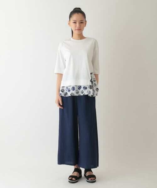 HIROKO BIS / ヒロコビス その他パンツ | リネンライクドライイージーワイドパンツ /洗濯機で洗える | 詳細13