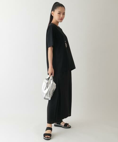 HIROKO BIS / ヒロコビス その他パンツ | リネンライクドライイージーワイドパンツ /洗濯機で洗える | 詳細16