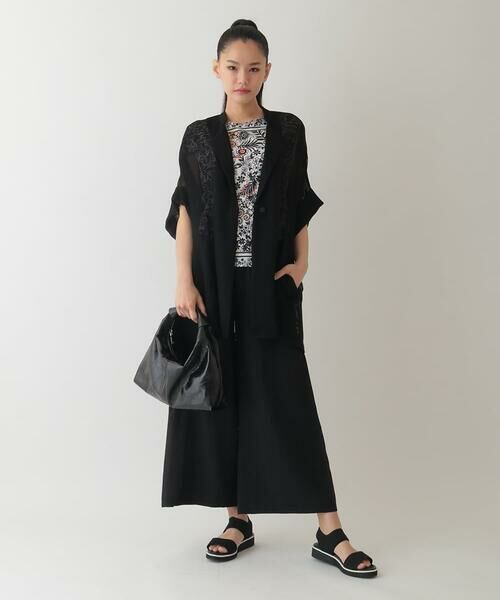 HIROKO BIS / ヒロコビス その他パンツ | リネンライクドライイージーワイドパンツ /洗濯機で洗える | 詳細17