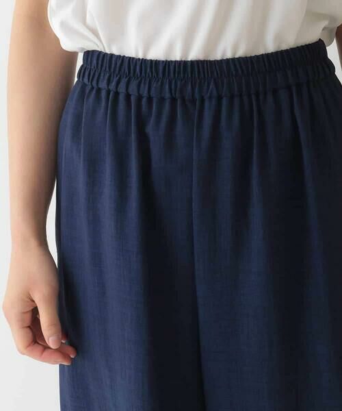 HIROKO BIS / ヒロコビス その他パンツ | リネンライクドライイージーワイドパンツ /洗濯機で洗える | 詳細3