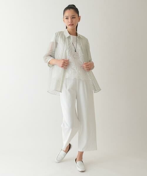 HIROKO BIS / ヒロコビス その他パンツ | 【接触冷感/吸汗速乾】ドライストレッチワイドプルオンパンツ /洗濯機で洗える | 詳細3