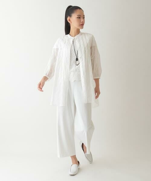 HIROKO BIS / ヒロコビス その他パンツ | 【接触冷感/吸汗速乾】ドライストレッチワイドプルオンパンツ /洗濯機で洗える | 詳細7