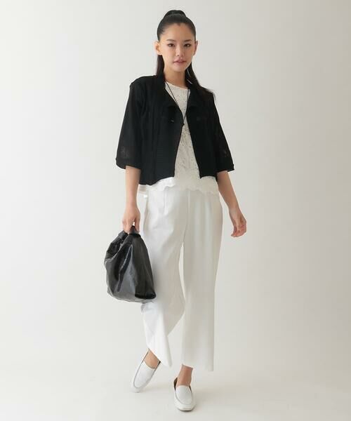 HIROKO BIS / ヒロコビス その他パンツ | 【接触冷感/吸汗速乾】ドライストレッチワイドプルオンパンツ /洗濯機で洗える | 詳細8