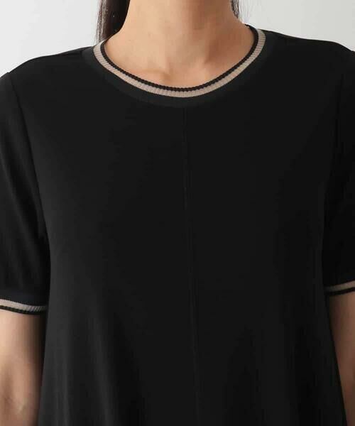 HIROKO BIS / ヒロコビス ロング・マキシ丈ワンピース | 【接触冷感】ラインアクセントジャージーワンピース /洗える | 詳細3