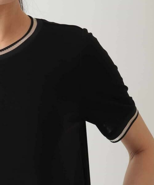 HIROKO BIS / ヒロコビス ロング・マキシ丈ワンピース | 【接触冷感】ラインアクセントジャージーワンピース /洗える | 詳細5