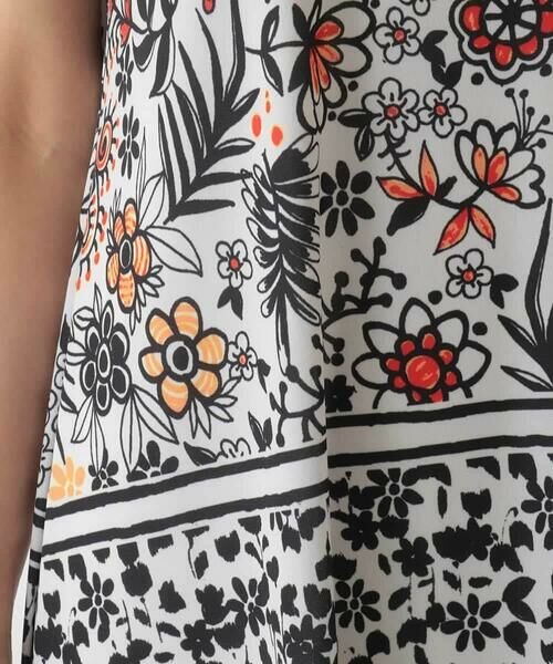 HIROKO BIS / ヒロコビス ロング・マキシ丈ワンピース | フラワープリントAラインワンピース /洗濯機で洗える | 詳細7