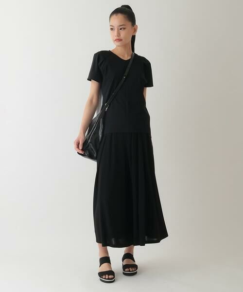 HIROKO BIS / ヒロコビス その他パンツ | 【接触冷感】ラインアクセントジャージーフレアパンツ /洗える | 詳細12