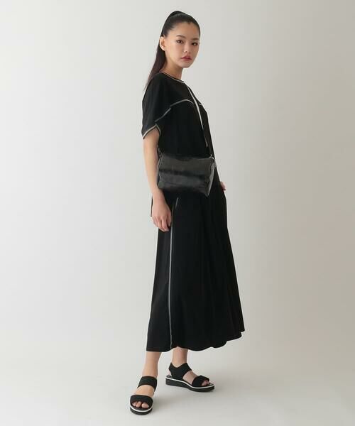 HIROKO BIS / ヒロコビス その他パンツ | 【接触冷感】ラインアクセントジャージーフレアパンツ /洗える | 詳細13