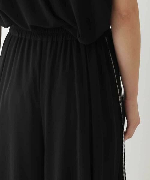 HIROKO BIS / ヒロコビス その他パンツ | 【接触冷感】ラインアクセントジャージーフレアパンツ /洗える | 詳細4