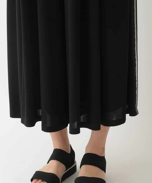 HIROKO BIS / ヒロコビス その他パンツ | 【接触冷感】ラインアクセントジャージーフレアパンツ /洗える | 詳細6