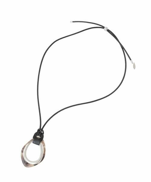 HIROKO BIS / ヒロコビス ネックレス・ペンダント・チョーカー | 樹脂メタルパーツネックレス(ブラック)