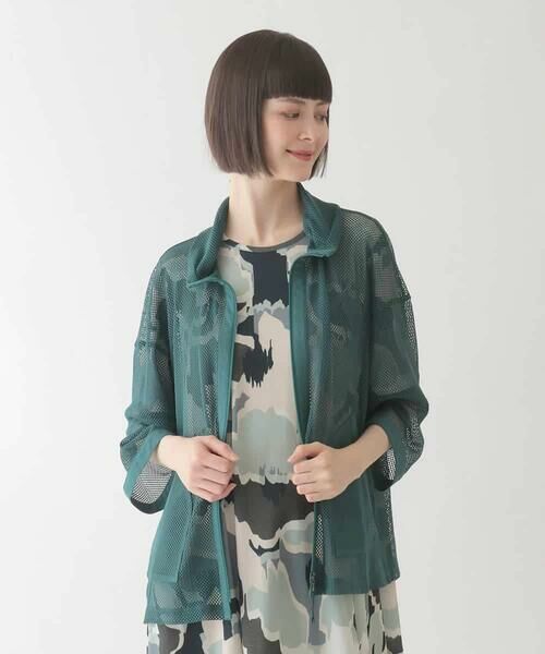 HIROKO BIS / ヒロコビス その他アウター | ナチュラルメッシュショートブルゾン /洗える | 詳細10