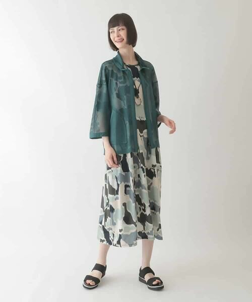 HIROKO BIS / ヒロコビス その他アウター | ナチュラルメッシュショートブルゾン /洗える | 詳細12