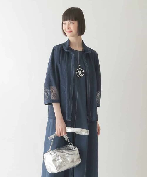 HIROKO BIS / ヒロコビス その他アウター | ナチュラルメッシュショートブルゾン /洗える | 詳細13