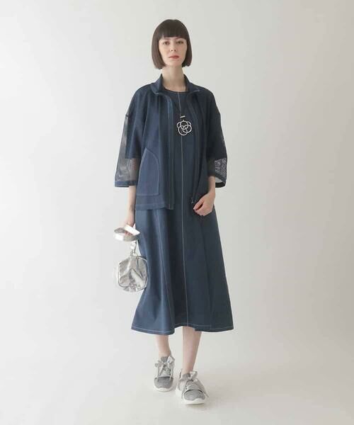 HIROKO BIS / ヒロコビス その他アウター | ナチュラルメッシュショートブルゾン /洗える | 詳細14