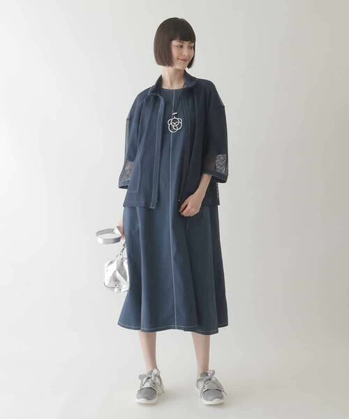 HIROKO BIS / ヒロコビス その他アウター | ナチュラルメッシュショートブルゾン /洗える | 詳細15