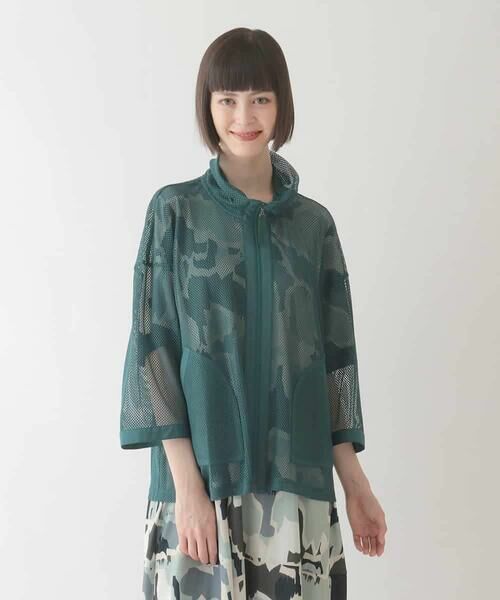 HIROKO BIS / ヒロコビス その他アウター | ナチュラルメッシュショートブルゾン /洗える | 詳細9