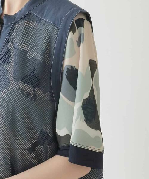 HIROKO BIS / ヒロコビス ベスト | ナチュラルメッシュロングジレ /洗える | 詳細5