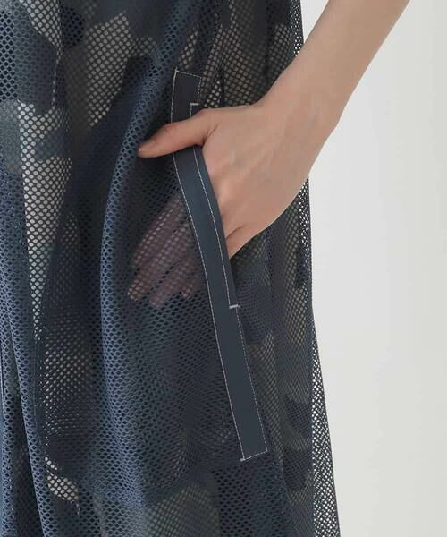 HIROKO BIS / ヒロコビス ベスト | ナチュラルメッシュロングジレ /洗える | 詳細6