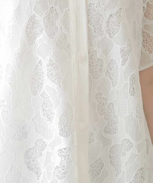 HIROKO BIS / ヒロコビス シャツ・ブラウス | 迷彩レースジョイントブラウス /洗える | 詳細7