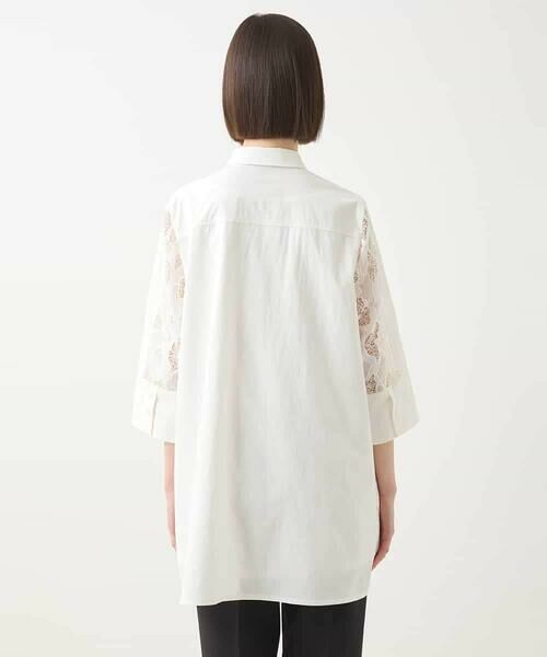 HIROKO BIS / ヒロコビス チュニック | ランダム迷彩レースチュニックブラウス /洗える | 詳細2