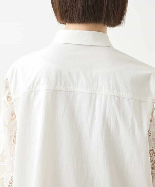 HIROKO BIS / ヒロコビス チュニック | ランダム迷彩レースチュニックブラウス /洗える | 詳細3