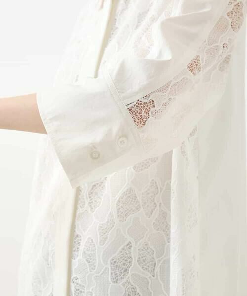 HIROKO BIS / ヒロコビス チュニック | ランダム迷彩レースチュニックブラウス /洗える | 詳細6