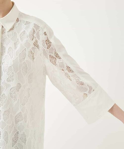 HIROKO BIS / ヒロコビス チュニック | ランダム迷彩レースチュニックブラウス /洗える | 詳細7