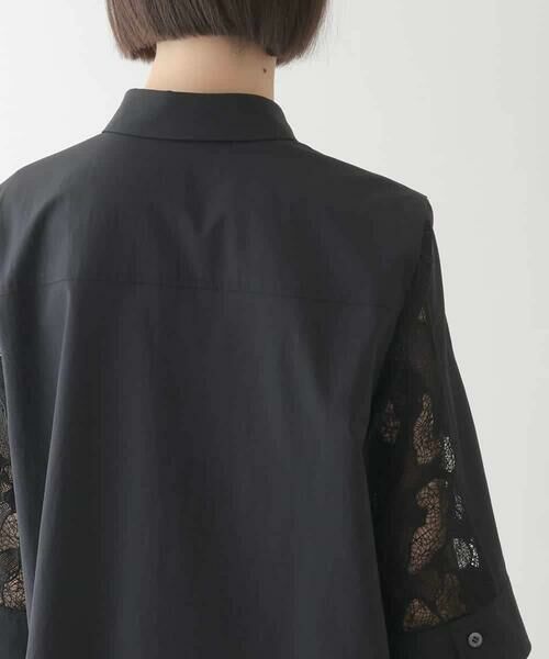 HIROKO BIS / ヒロコビス チュニック | ランダム迷彩レースチュニックブラウス /洗える | 詳細16