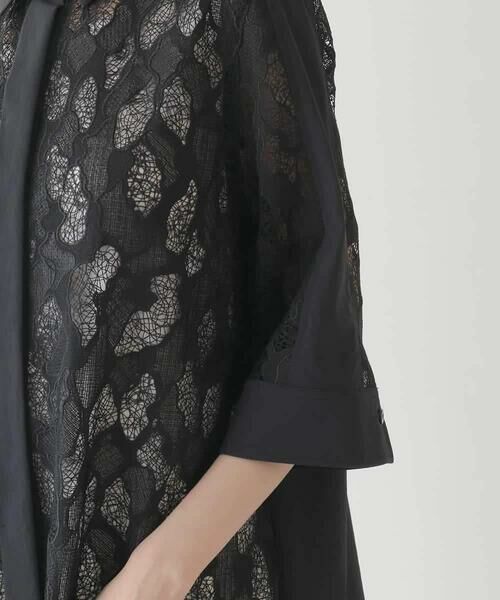 HIROKO BIS / ヒロコビス チュニック | ランダム迷彩レースチュニックブラウス /洗える | 詳細17