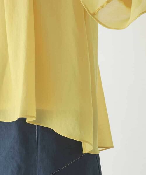 HIROKO BIS / ヒロコビス シャツ・ブラウス | タックフレアエアリーブラウス /洗濯機で洗える | 詳細6