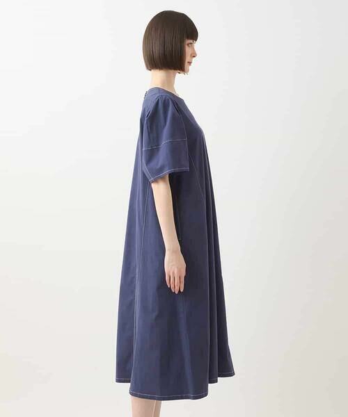 HIROKO BIS / ヒロコビス ロング・マキシ丈ワンピース | 配色ステッチ立体スリーブワンピース | 詳細13