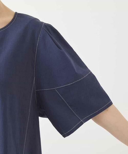 HIROKO BIS / ヒロコビス ロング・マキシ丈ワンピース | 配色ステッチ立体スリーブワンピース | 詳細17